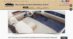 Desktop Screenshot of baycountrycustomupholstery.com